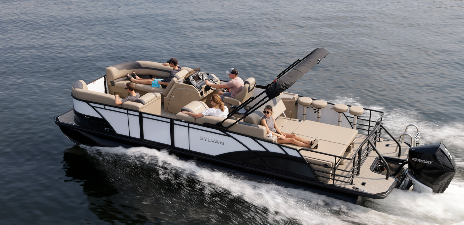 Sylvan Pontoon Boat Showcasing Comfort and Style